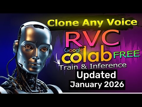 Updated 2026 : Clone Any Voice - RVC Google Colab Free Train & Inference ( Full Tutorial )