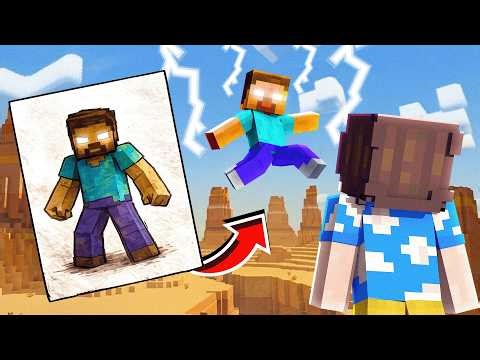 NE ÇİZERSEM GERÇEK OLUYOR 🎨 - Minecraft