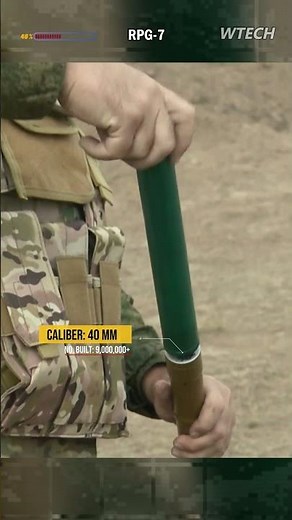 Legendary 40mm rocket launcher in military training