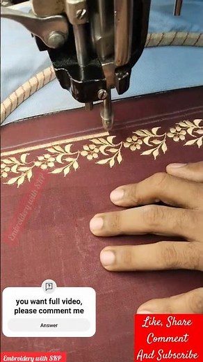 Simple and unique embroidery blouse design|| #blouseembroiderymachine #lowprice #embroiderybeginners