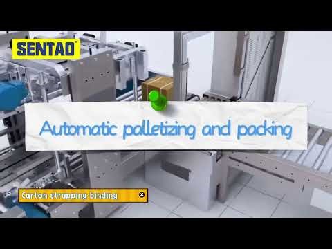Animation of Pallet Palletizing and Packaging Process