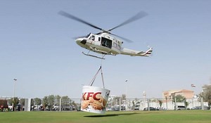 2.9M views · 21K shares | We said we’ll deliver everywhere – even by helicopter if we have to. See how we did it. #KFCFlyingBucket | KFC | Facebook