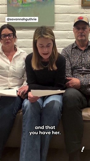 Savannah Guthrie responds to potential ransom letter for her missing mother