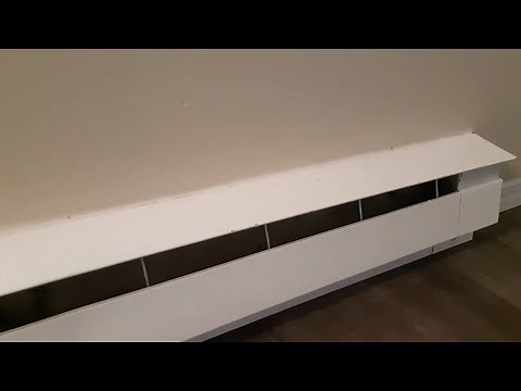 How to remove a baseboard heater.