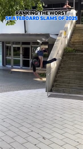 Ranking The Worst Skateboard Slams of 2025 #skateboarding #skate #slam #fail #top5