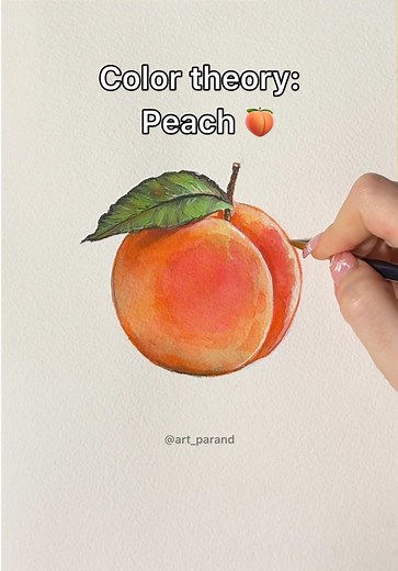 Trust the process 👀🍑#watercolor #watercolortutorial #colortheory | Color Theory