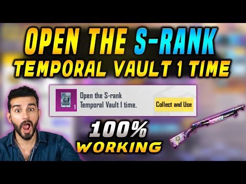 OPEN THE S RANK TEMPORAL VAULT 1 TIME | S RANK TEMPORAL VAULT LOCATION PUBG MOBILE/BGMI