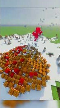 1 Wither VS 100 Snow Golems in Minecraft #shorts