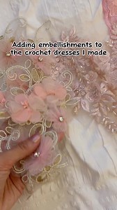 The crafting process of my bridesmaid's crochet dresses. I’m so excited to finish all the 10 dresses. I’m having so much fun since I love designing. 💕 | Crafter’s Muse by Aly