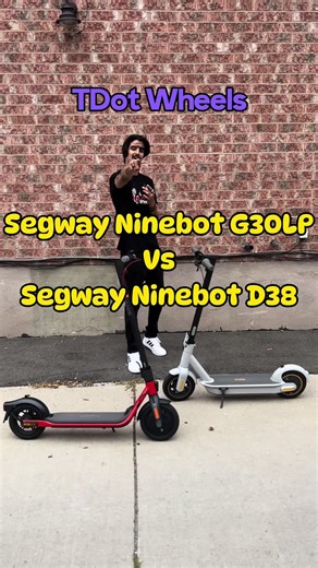 Comparing the Segway Ninebot G30LP to the Segway Ninebot D38 electric scooter #electricscooter #escooter #ninebotd38 #segway #G30LP