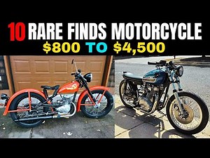10 Classic Motorcycles for Sale, Starting at Just $800!