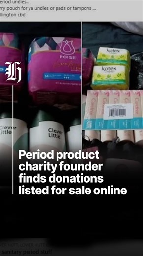 When a charity founder donated a period product package worth $285 to a family in need, she never expected to find those products listed for sale online just one hour later. Get the full story 👇 | nzherald.co.nz