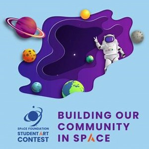 Get ready for more #WorldSpaceWeek feels! 🌌 Applications are OPEN for the 13th International Student Art Contest! Open to ages 3-18, worldwide. The 2024 theme, 'Building Our Community in Space,' invites original, space-themed works in various mediums. Read more: https://ow.ly/r7Q650PSEQb Apply and see previous submissions here: https://art.spacefoundation.org/ | Space Foundation