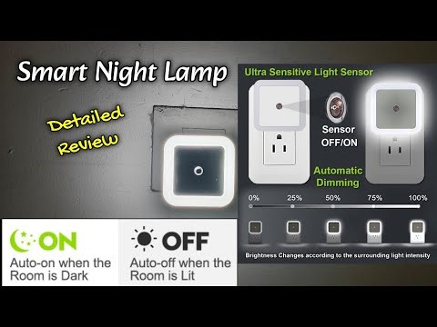 Smart Sensor Night Lamp Review | Automatic LED Night Light for Home