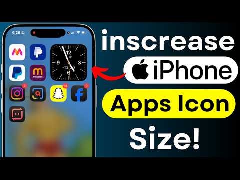 Increase iPhone App Icon Size | iOS Home Screen Settings | iPhone Accessibility Features