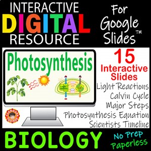 Photosynthesis ~Interactive Digital Resource for Google Slides~