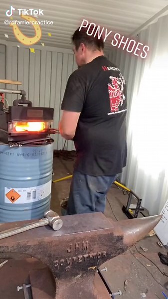 Handmade pony shoes #farrier #farriersoftiktok #horse #horsesoftiktok #equine #handmade #foryou #satisfy