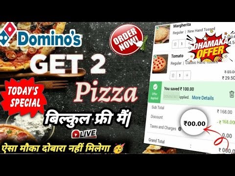 2 Domino's pizza 🆓🆓🆓 😮|dominos coupon code today|Domino's pizza offer|Domino's pizza offers today