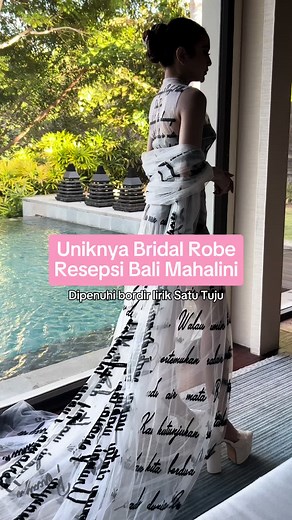 Uniknya Bridal Robe Mahalini untuk Pernikahan Bali