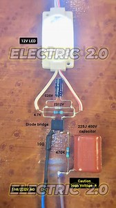 3.4K views · 28 reactions | 220V to 12V converter circuit #Transformerless #powersupply #diyproject #fblifestyle | Electric 2.0 | Facebook