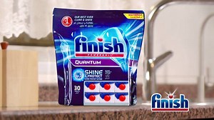The new Finish Quantum with Power Gel delivers a pre-soak action for an amazing clean & a brilliant shine no one else can beat. Finish Quantum with Power Gel, try it & see the difference. | Finish Arabia
