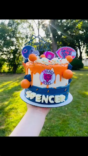 Bear Down: Chicago Bears Cake for NFL Playoffs