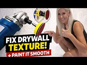 How to Buff Out Drywall Texture Imperfections with a Detail Sander | Smooth Walls & Paint