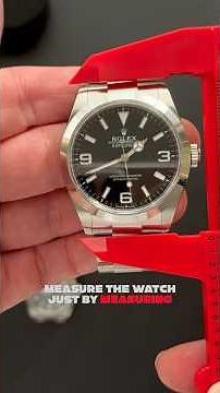 How to measure a watch ✅Also, the true size of the Rolex Explorer 40 Full video on my channel 📺