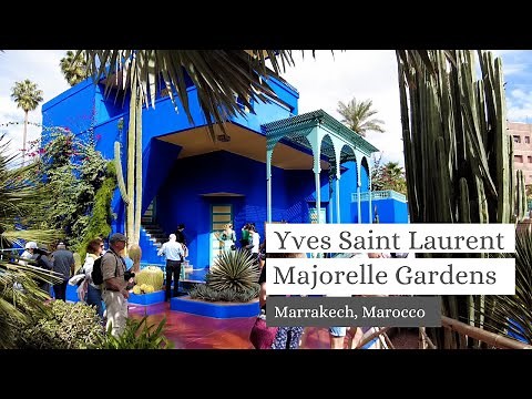 Majorelle Gardens (Jardin Majorelle), Yves Saint Laurent Villa, Marrakech