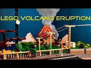 Lego Volcano Eruption