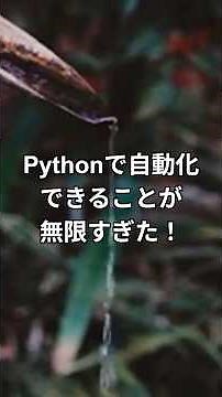 Pythonで自動化できることが無限すぎた！ #プログラミング #エンジニア #Python