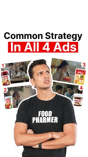 Revant Himatsingka on Instagram: "Can you find the common connection in these 4 ads? Big companies don’t want you to eat their products once or twice a month. Their real goal is 4-5 times a week! That’s why kids are shown in school uniforms so the product doesn’t feel like an occasional treat but part of a child’s daily routine. This is psychological conditioning. This is why just the way we should teach nutrition to our kids, we should also teach them common marketing gimmicks that companies us