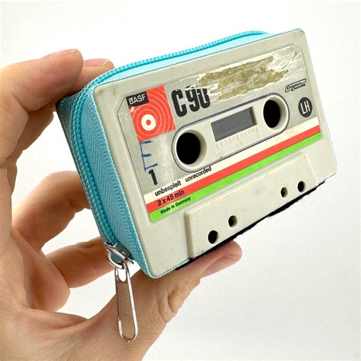 Cassette Wallet – Handmade Upcycled Coin & Cash Holder, Eco Gift - Etsy