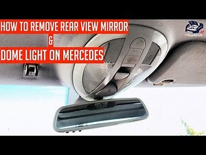 How To Remove Rear View Mirror Dome Light on Mercedes W211