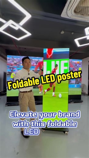 Foldable LED poster makes more possibilities! #led #ledscreen #ledwall #leddisplaymanufacturer #ledscreendisplaywall #ledlight #ledtotem #ledlights #ledscreenfactory #retailscreen #commercialscreen #transparentledscreen #ledtotemposter #ledsign #ledvideowall #ledscreendisplay #ledvideowall