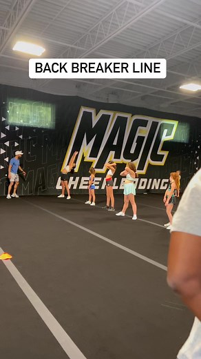 Back bends down the line. #northbeastcheer #coach #tumbling #cheer #gymnast #viral #trending #reels #letseat #cheerleading #athlete | NORTH BEAST CHEER