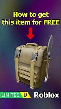 FREE UGC LIMITED - HOW TO GET UGC ZR BackPack in Zombie Raid #roblox #freeugc #ugc