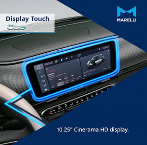 278 reactions · 21 shares | Marelli travels towards a new age of mobility on board the new Fiat 500. The #New500 features #Marelli Display Touch technology, guaranteeing an intuitive interaction and the highest image quality. Watch the video and find out more ▶️ Fiat 500 #WelcomebackFuture #InspiringChange | Marelli | Facebook