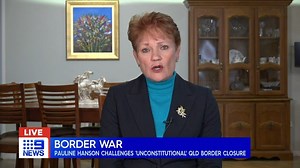 16K views · 78 reactions | The row between NSW and Queensland over reopening state borders has become ugly and personal, and now One Nation leader Pauline Hanson has also joined the fight. #9News | 9 News Sydney | Facebook