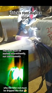 Tricks root duplex pipe, the method is different from stainless steel #root #duplex #tricks #method #tips #welder #welding #job #viral #trending #AkerBp | Isnin Arc Welding