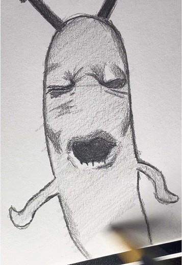 How to Draw Plankton from Spongebob Easily