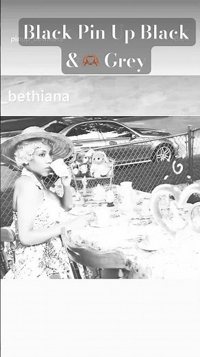 Vintage retro Black Pin up tea party photoshoot
