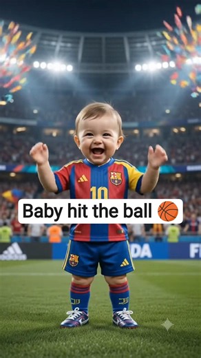 ⚽ Baby's FIFA World Cup Goal 😂🏆 | Wait for the Cute Celebration! ❤️ #footballworldcup #fifaworld