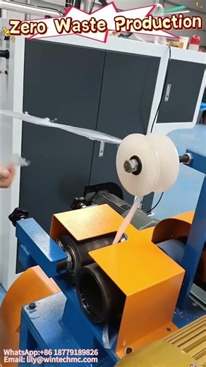 Our stretch film production line features online recycling machine for 100% waste-free production!