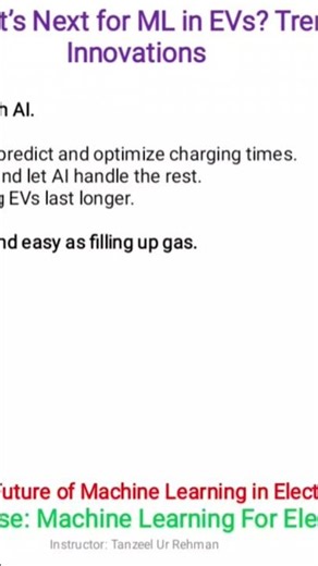 Lecture 8.1 What’s Next for ML in EVs Trends and Future Innovations