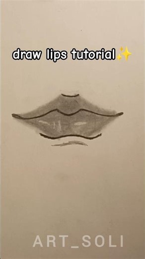 How to draw lips tutorial👄✨#drawing#howtodraw #sketch #tutorial #shorts #art