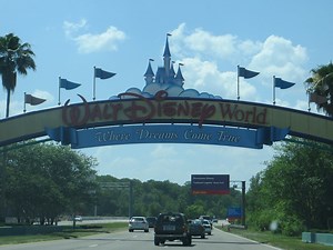 Entrance Sign of Walt Disney World in Orlando
