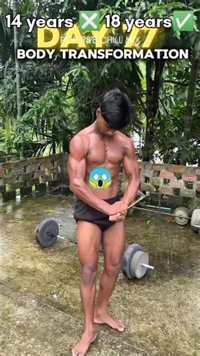 DAY (77/100) SKINNY TO MASCULAR #fitlifebalance #exercisemotivation #fitness #balancefitness #shorts