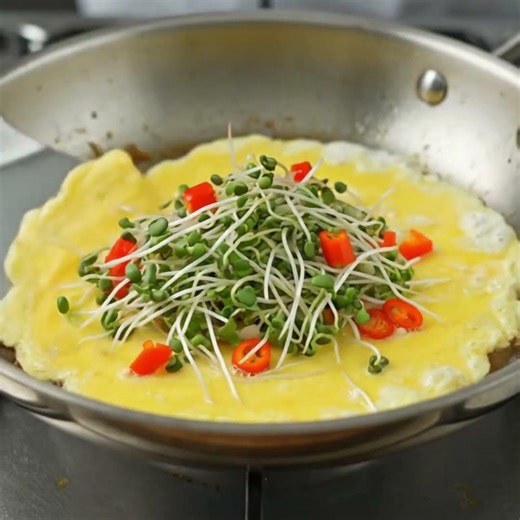 කාමරේ වවපු පැළ වලින් සුපිරි උදේ කෑමක්! 🌱🍳 | Healthy Microgreens Omelet Recipe in Sinhala