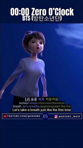 BTS (방탄소년단) -00:00 Zero O'Clock - MV TinyTAN - CC [ENG SUB] Color Coded Lyrics (가사) Eng/Han/Kor